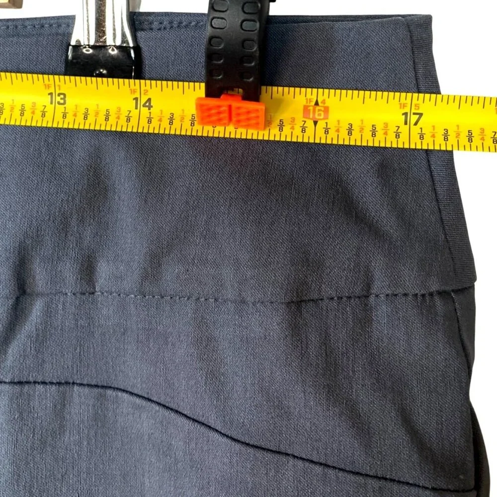 Cooper & Ella Gray Mid Rise Flat Front Straight Ankle Trouser Pants Plus Size 14 - Picture 6 of 7